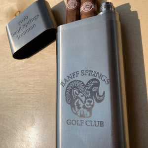 Flask - Cigar Stainless Steel - Blackwolf Golf