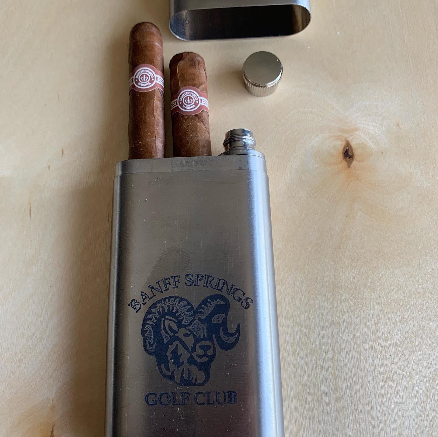 Flask - Cigar Stainless Steel - Blackwolf Golf