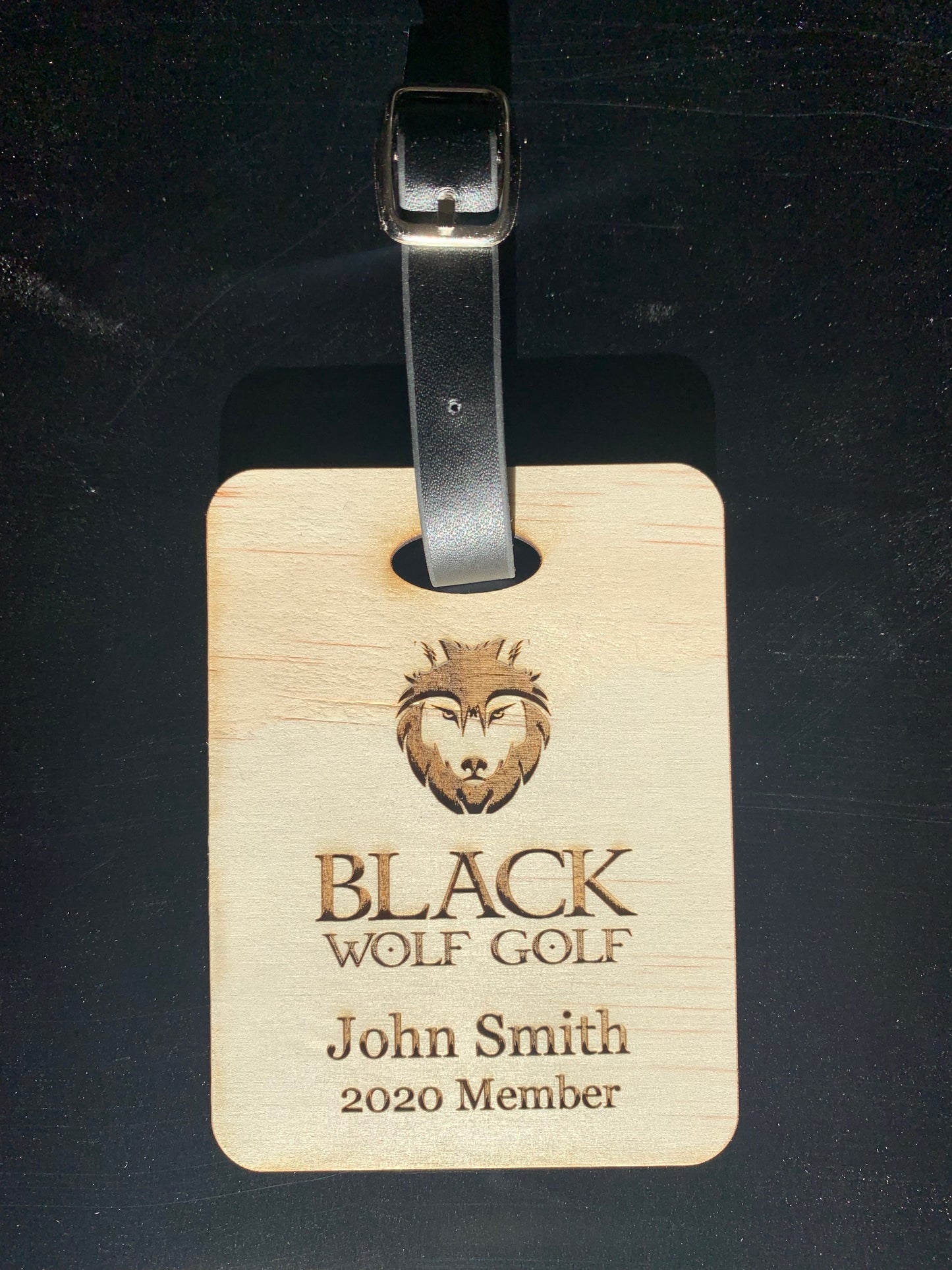 Wooden Bag Tags - Blackwolf Golf