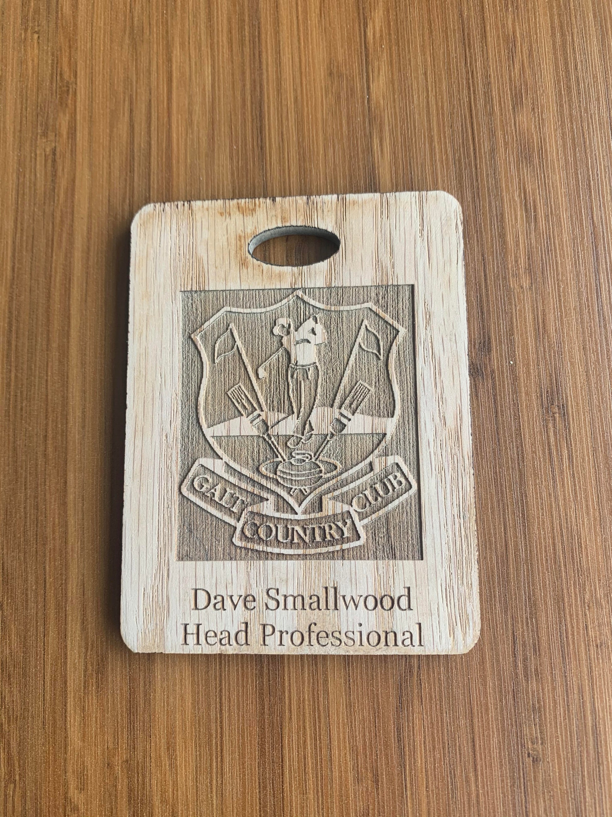 Wooden Bag Tags - Blackwolf Golf