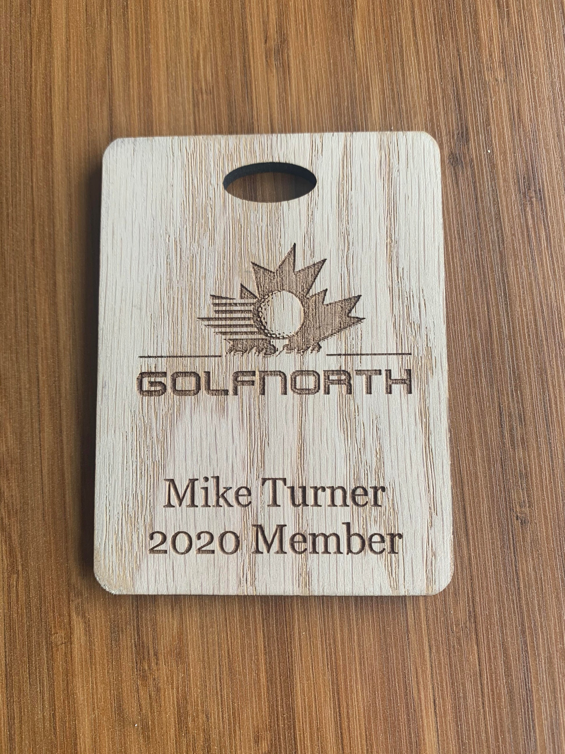 Wooden Bag Tags - Blackwolf Golf
