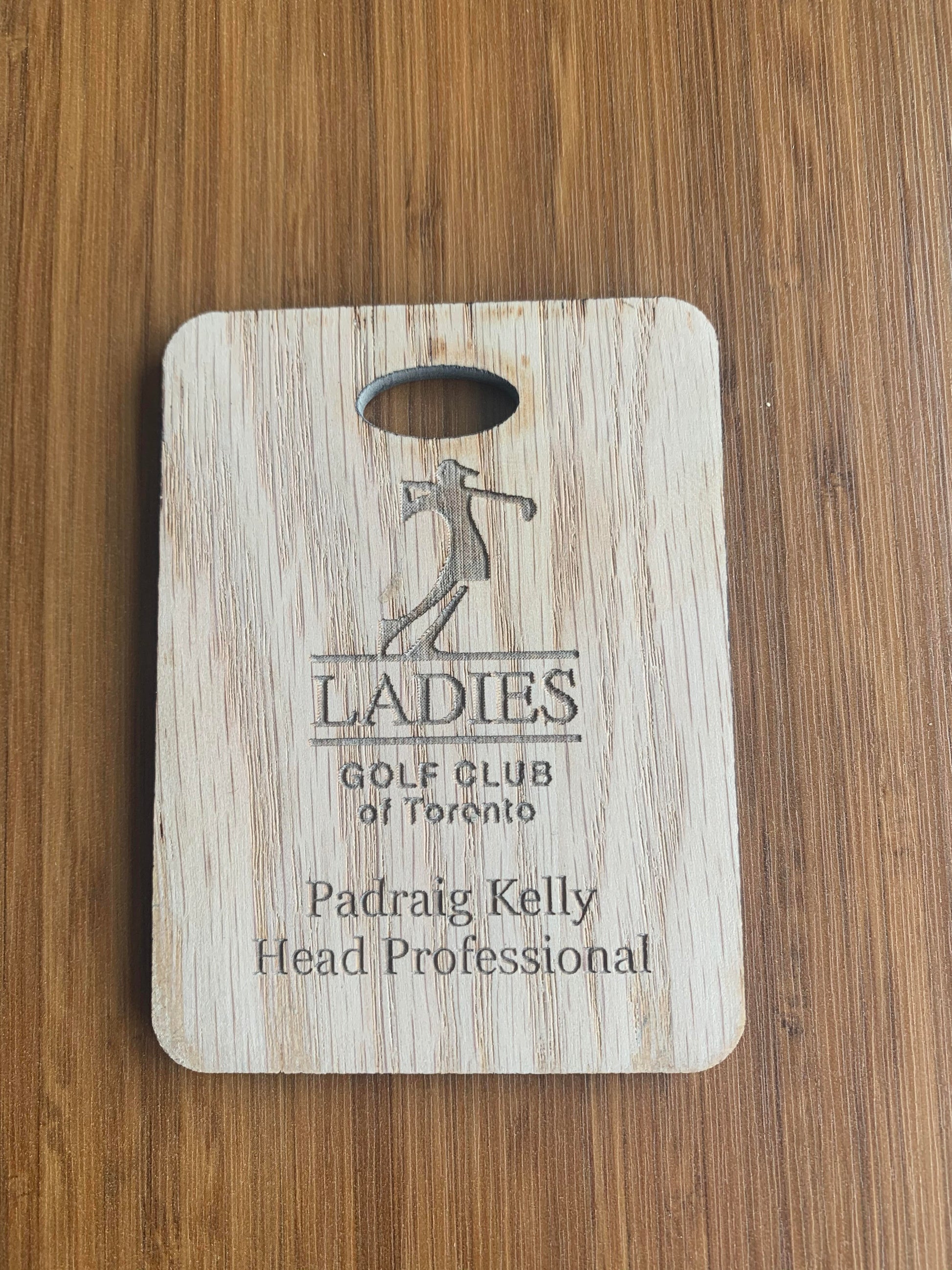 Wooden Bag Tags - Blackwolf Golf