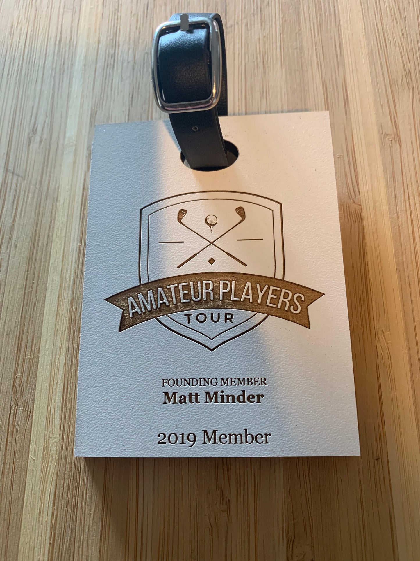 Wooden Bag Tags - Blackwolf Golf