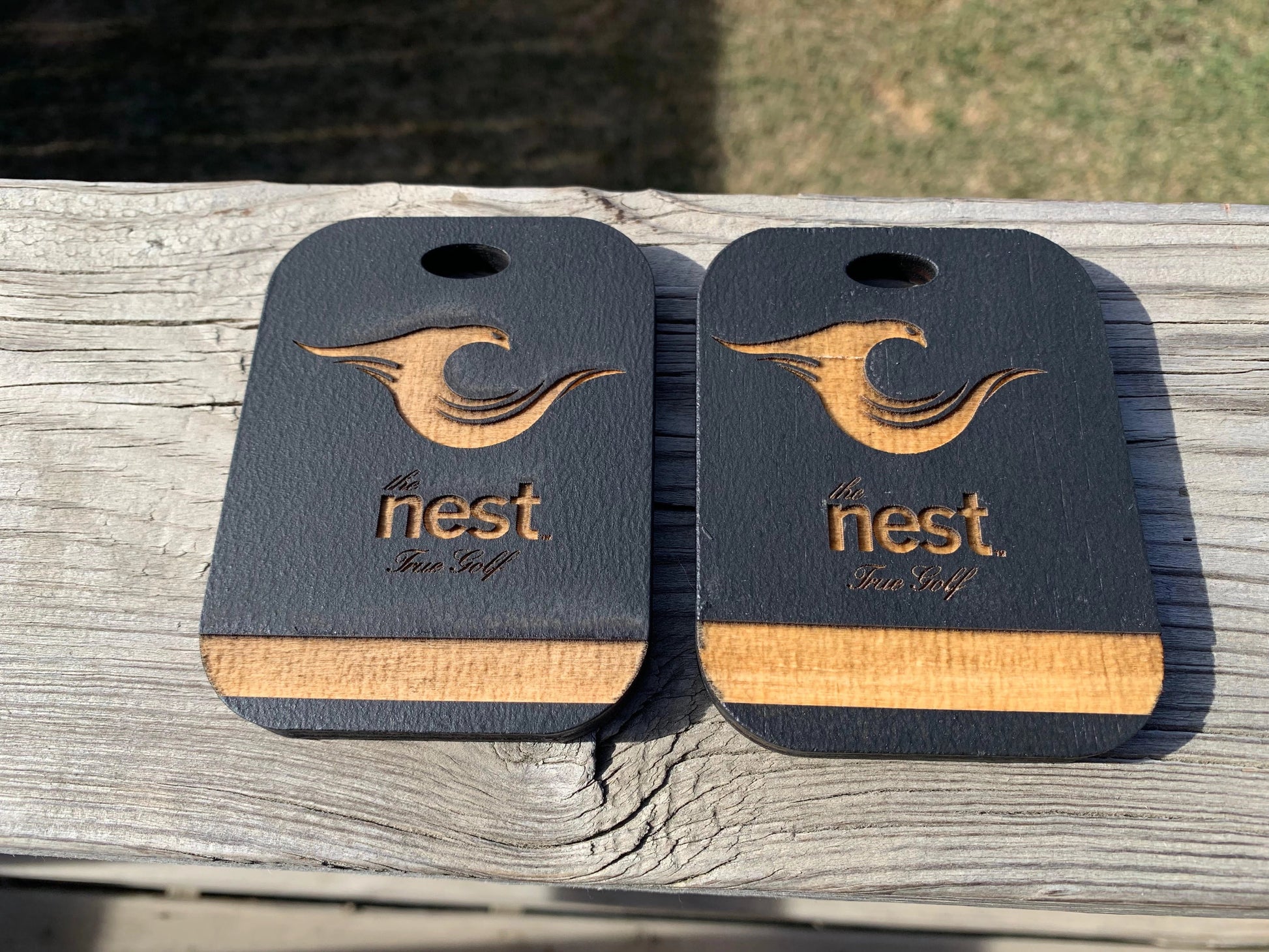 Wooden Bag Tags - Blackwolf Golf