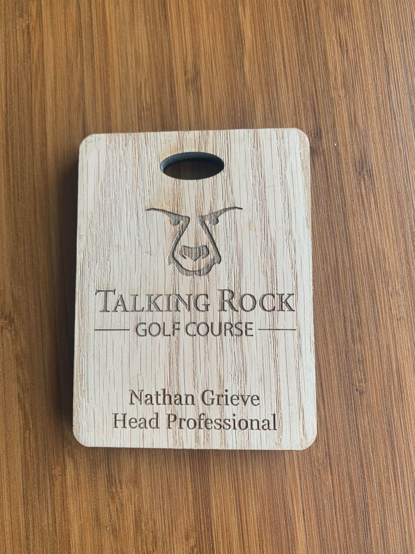 Wooden Bag Tags - Blackwolf Golf