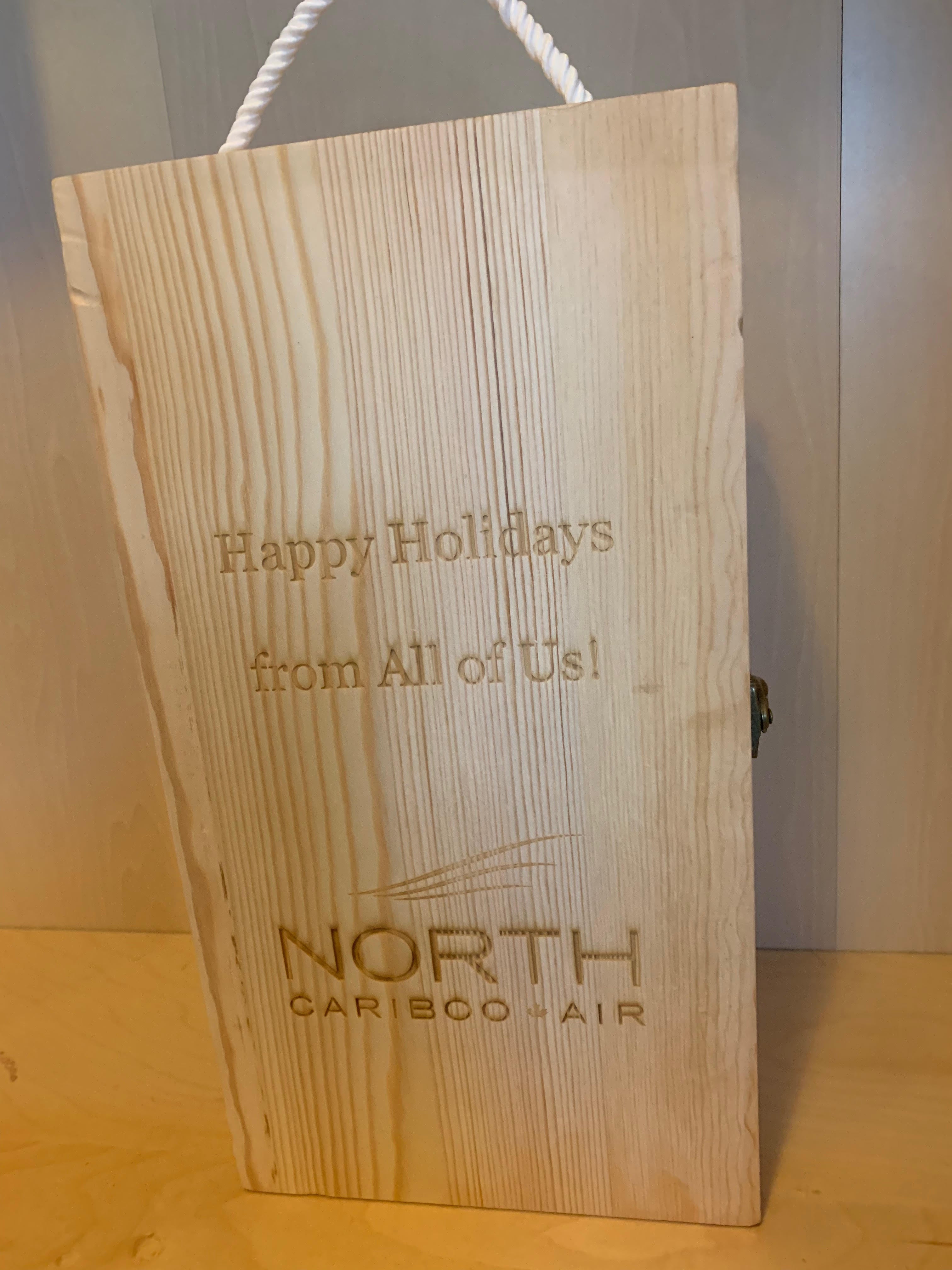 Custom Double Wooden Wine Boxes